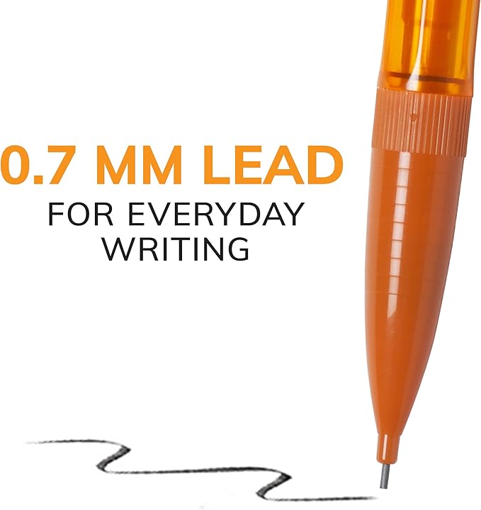 BIC Xtra Smooth Bright Edition Mechanical Pencils, 0.7 mm Medium Point, Refillable and Retractable, 40-Count