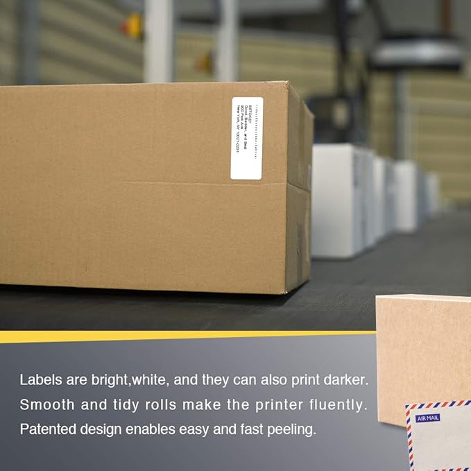 BETCKEY - 2.625" x 1" (67 mm x 25 mm) File Folder & Address Labels Compatible with Zebra & Rollo Label Printer,Premium Adhesive & Perforated [1 Rolls, 2000 Labels]