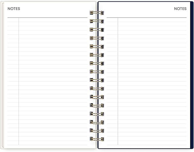 Blue Sky Perpetual Planner, Undated Planning Calendar, Daily Layout, 5" x 8", Open Ended Dating, Flexible Cover, Durable Twin Wire Binding, For Office and School, Tana