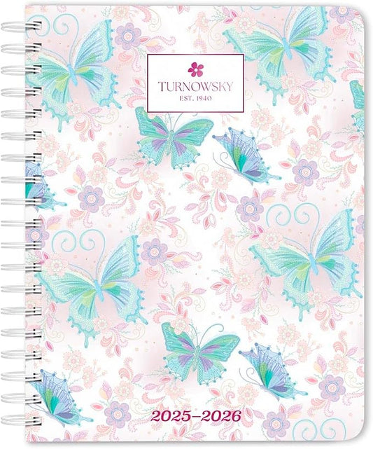 House of Turnowsky | 2026 6 x 7.75 Inch 18 Months Weekly Desk Planner | Foil Stamped Cover | July 2025 - December 2026 | Plato | Planning Stationery