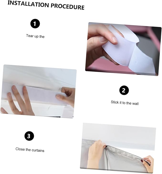 4set Quality Double Sided Adhesive Tape Hook and Loop Strips for Fixing Organizing Storing in Your Home