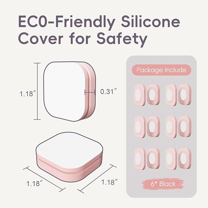 Magnetic Remote Control Holder Wall Mount Self-Adhesive, 6 Pack Upgraded Silicone Remote Organizer Storage Wall Holder for Home Office TV, Fan and Air Conditioner Remote Control 6 pink