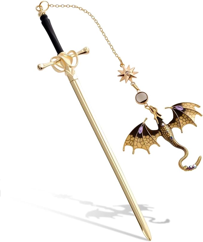 Birthday Graduation Gifts for Women Men Teacher Father Mothers Wife Boy Kid | Fourth Wing Dragon Sword Fantasy Funny Bookmark for Women Ideas Gift for Book Mark Lovers Reading Anniversary Retirement