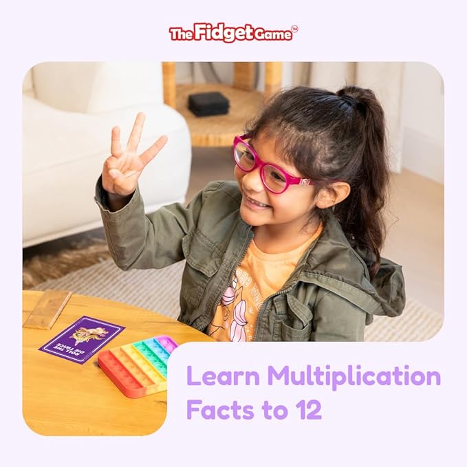 The Fidget Game 179 Multiplication Flash Cards Game Set All Facts 0-12 for Kids in 2nd, 3rd and 4th Grade Classroom or Homeschool - Math Skills and Practice