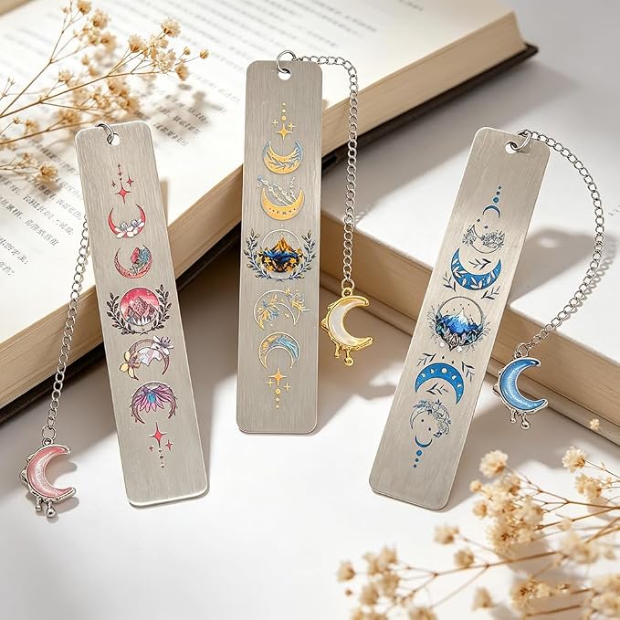 Acotar FAE Romance Metal Bookmark,The Night Court Feysand Fantasy Bookmarks,Reading Gift for Women Book Lovers and Fans of The Court of Thorns and Roses (3PC ACotar)