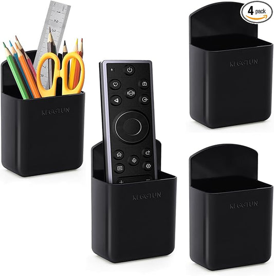4PCS Remote Control Holder Wall Mount, TV Remote Holder Wall Mount, Marker Holder, Tool Organizer for Whiteboard Refrigerators Carport
