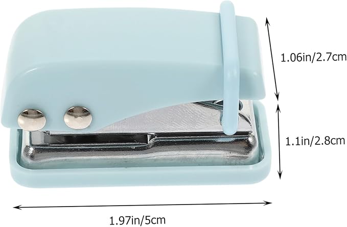 Tofficu Portable Stapler with Unique Design Compact Office Supply for Home School Daily Use Lightweight Mini Stapler Blue Adults