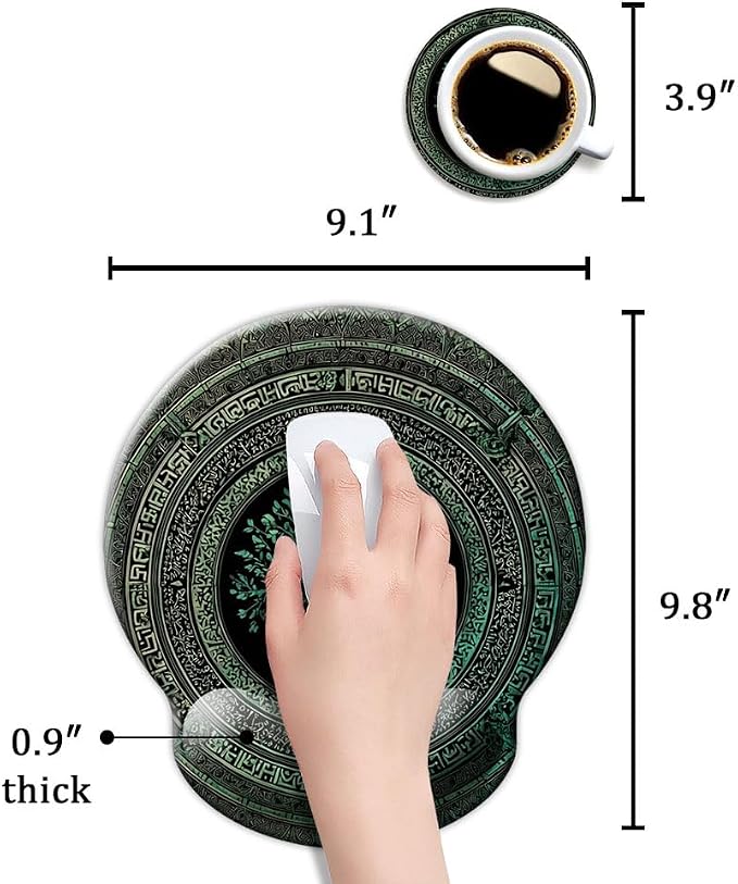 Ergonomic Mouse Pad with Wrist Support,Mouse Pad with Wrist Rest,Relieve Wrist Pain Mousepad Non-Slip Rubber Base,Mouse Pads for Desk,Computers,Laptop,Office,Home,Accessories Rug