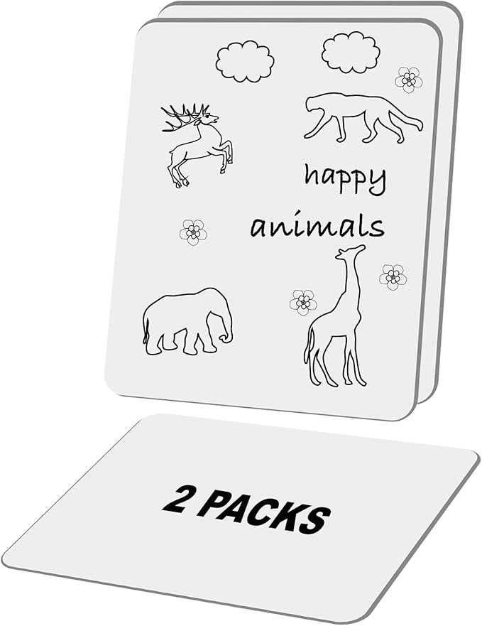 Small White Board, Dry Erase LapBoards 9''x 12'' Mini White Board Double Sided Portable LapBoards for Students Teachers School Supplies (2 Boards)