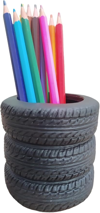 Adorable Cartoons Pencil Holders - Multifunctional Desktop Organizers (Tire)