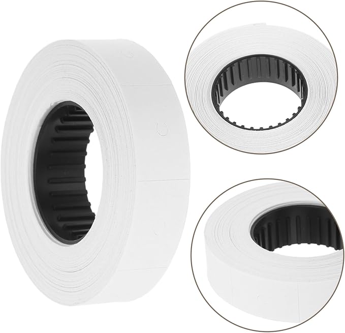 Gadpiparty 10rolls Price Marker Labeler Paper Roll for Efficient Pricing and Tagging Double-line Price Labels Labels Per Roll White for Retail and Organization