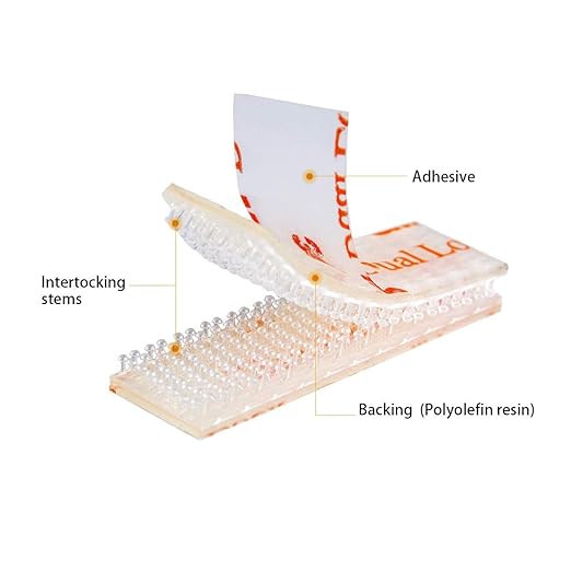 YeeBeny EZ Pass/I-Pass/Toll Tag Tape Mounting Kit, Glue Adhesive Dual Lock Tape Ezpass Tag Holder, 8pcs (4sets) Reclosable Fastener with Prep Pad