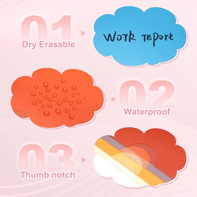PATIKIL A5 Plastic Folders, 15 Pack Clear Folders L Type Project Pockets Paper Document Jacket Sleeves L Shaped Transparent for Documents Plastic Office File, 6.3x8.8in, Dark Blue