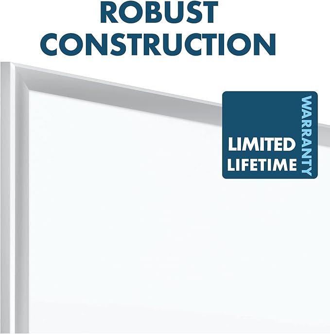 Quartet Magnetic Porcelain Whiteboard, 4' x 3' White Board, Premium, Duramax, Silver Aluminum Frame (2544)