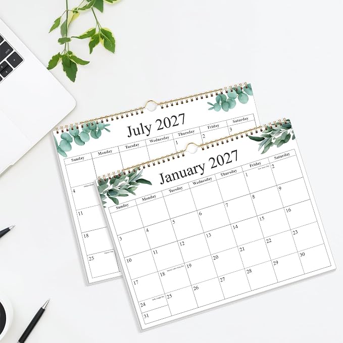 2026-2027 Wall Calendar - Calendar 2026-2027 from June 2026 - December 2027, 19 Months Calendar with Premium Paper, 8.5" x 11", Nature