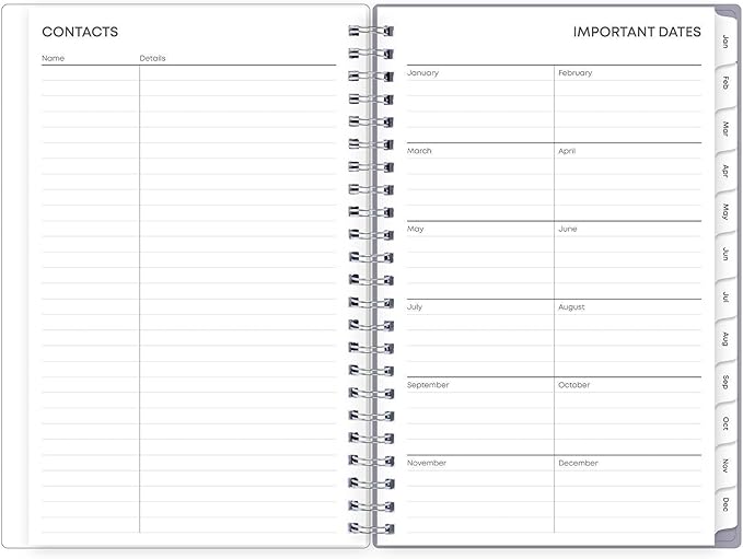 Blue Sky 2027 Weekly and Monthly Planner Calendar, January 2027 - December 2027, 5" x 8", Flexible Cover, Laminated Tabs, Durable Twin Wire Binding, Rue Du Flore