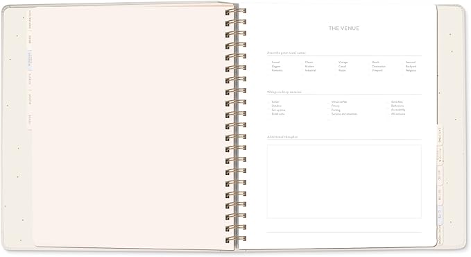 FRINGE STUDIO Garland Wedding Planner, Planner has 152 pages and includes a storage pocket. (157002)