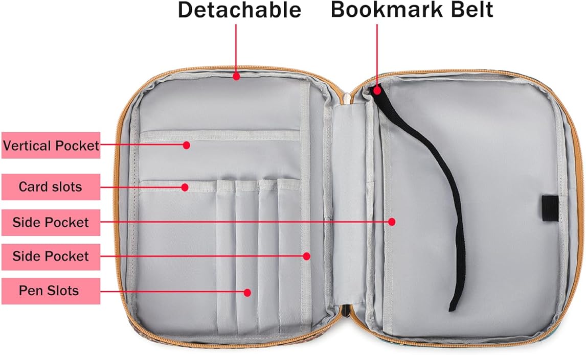 Bible Cover Case for Women Large Bible Cover for Girls Bible Study Supplies Accessories with Handle and Shoulder Strap | Durable