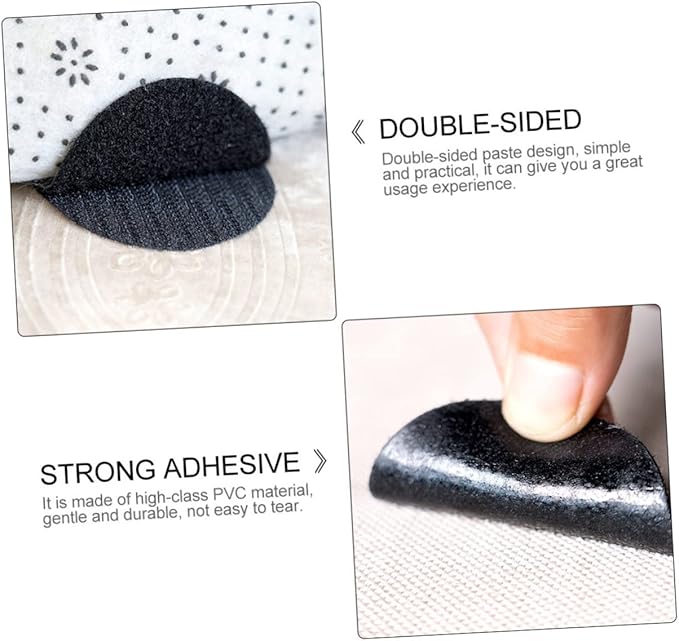 5sets Slip Retainer Stickers Sofa Grip to Prevent Sliding Double Sided Adhesive Heavy Duty Strips for Carpet Rug Padding
