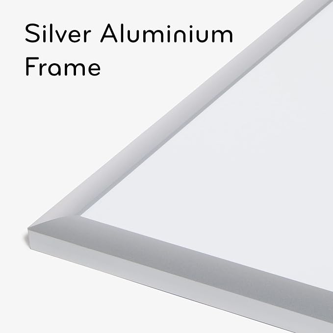 U Brands Magnetic Dry Erase Board White Board Value Set, 36" x 24" Inches, Silver Aluminum Frame Includes Marker and Magnet