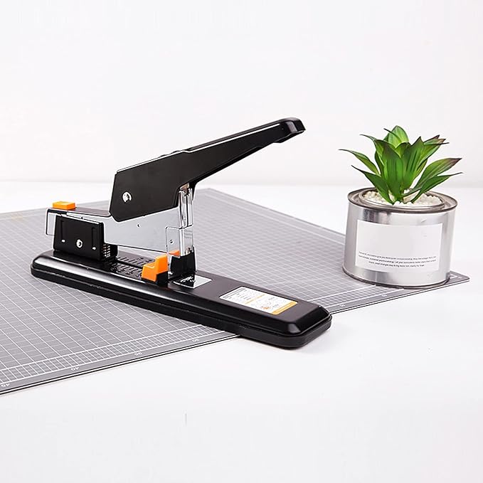 Liudan Stapler Desktop Stapler One Touch Stapler Lift Easy to Load Ergonomic Stapler Contains Staples and Stack Remover Office Stapler