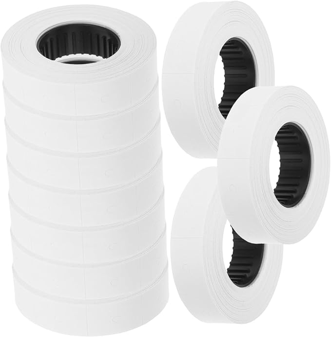 Gadpiparty 6600 Price Tag Roll 10-Pack Price Labels Sticker Adhesive Paper Roll and Labeling Accessories