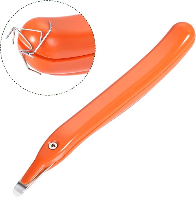 YOKIVE 2 Pcs Staple Remover, Office Magnetic Stapler Puller | Remove Staples Great for Office Home Desktop Accessories (Orange)