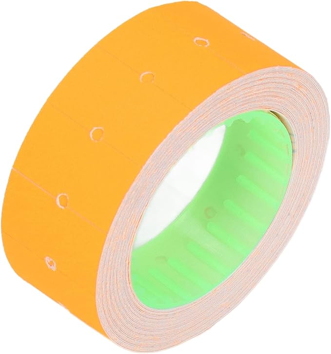 Pricing Labels Roll, 15000pcs 21x12mm Adhesive Price Tags with Red Line for Price Gun Labelers Compatible with MX5500 M5500 AK813 HG979 (Fluorescent Green) (Fluorescent Yellow) (Orange)