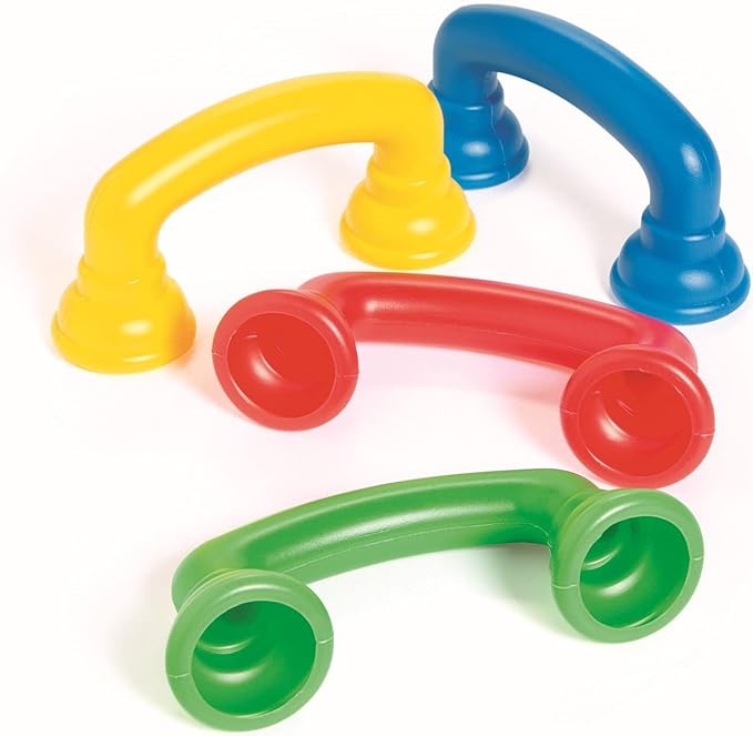 Fun Express Read to Self Auditory Feedback Whisper Phones for Kids, 12 Pack - Speech Therapy Teaching Aide – Accelerate Reading Fluency (Yellow Blue Red Green)