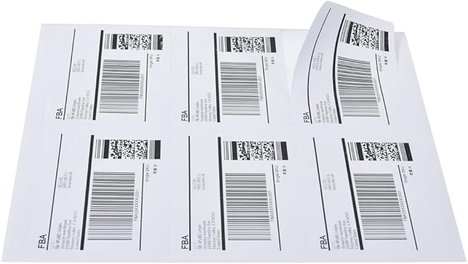 9527 Product 6 up 3-1/3 X 4 Sticker Labels Shipping Address Labels for Laser/Ink Jet Printer,100 Sheets,Total 600 Labels