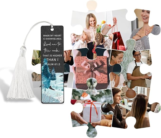 Christian Comfort - Giving Bookmark, Inspirational Gift for Believers, Uplifting Gift for Spiritual Readers, Spiritual Bookish Present, Unique Winter & Scripture Design Bookmark, WCB82