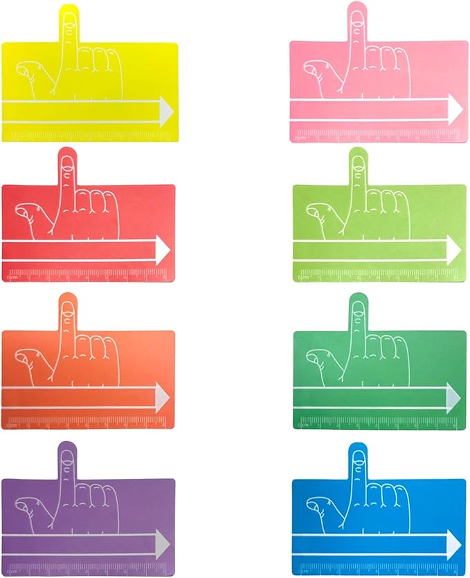 Hilsayum 32PCS One Finger Spacer for Kids Writing Aid Spacers Reading Sheets Multifunction Writing Instruments for School Office