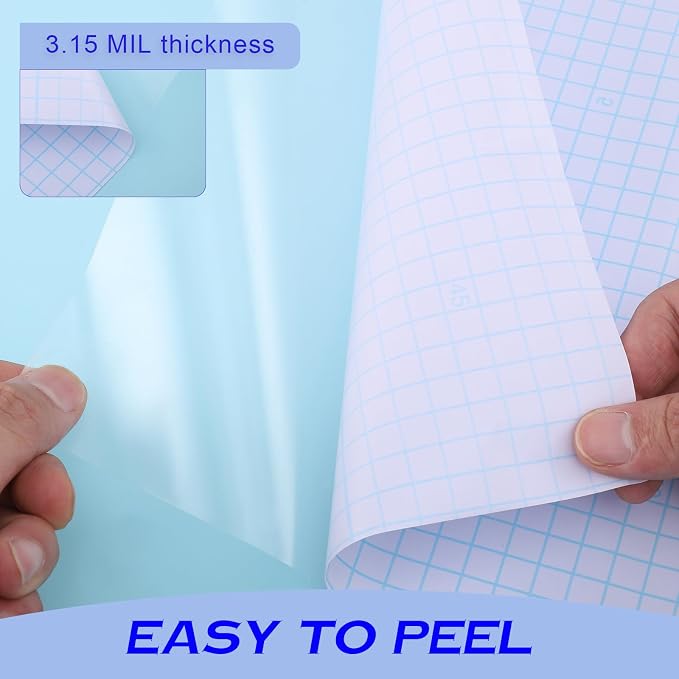 WSICSE Clear Contact Paper Roll 17in x 20ft Peel and Stick Adhesive Book Cover Plastic Protector for Books Crafts Textbook Home Gift Wrapping
