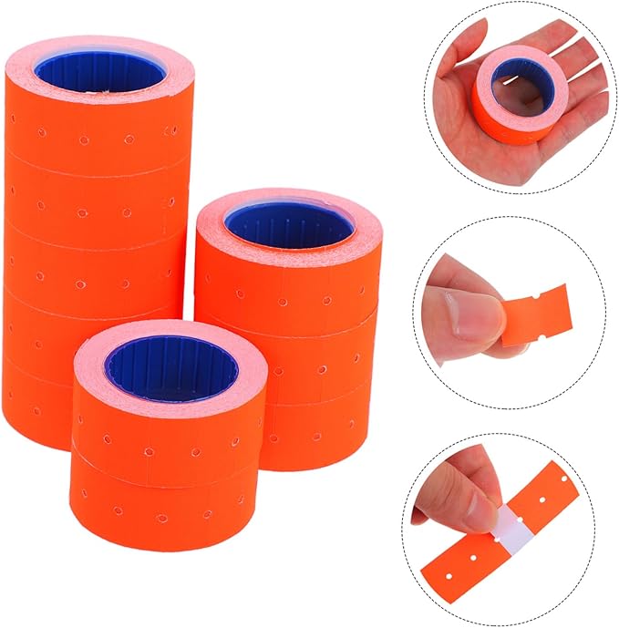 STOBOK 10rolls Adhesive Price Tag Stickers for Pricing Labels for Retail Inventory Grocery Stores for Home Shop Use