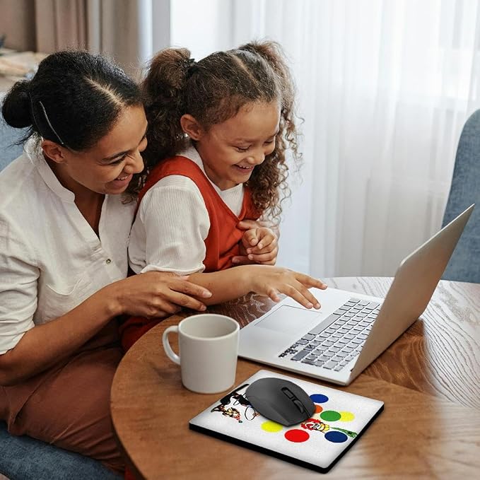 3dRose LLC 8 x 8 x 0.25 Inches Mouse Pad, Fun Clown (mp_1258_1)