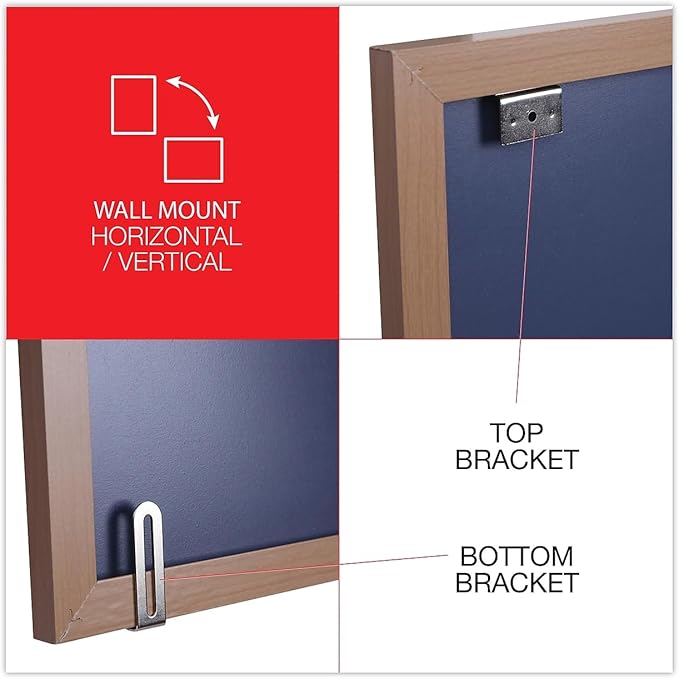 Universal Dry Erase Board, Melamine, 36 x 24, Oak Frame (UNV43619)