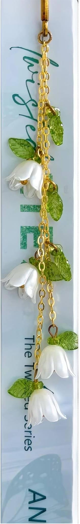Cute Bookmarks for Women, Pretty Metal Flower Book Marks for Reading, Book Lovers Gifts for Club, Readers, Teacher Appreciation, Birthday, Mothers Day (White)