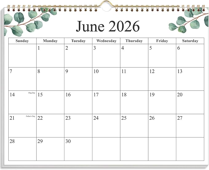 2026-2027 Wall Calendar - Calendar 2026-2027 from June 2026 - December 2027, 19 Months Calendar with Premium Paper, 8.5" x 11", Nature