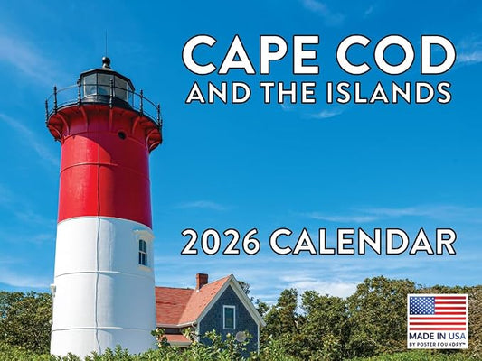 Cape Cod Calendar 2026 Nantucket Marthas Vineyard Wall 12 Month Monthly MA Scenic Souvenirs Themed Gifts | American Made In The USA