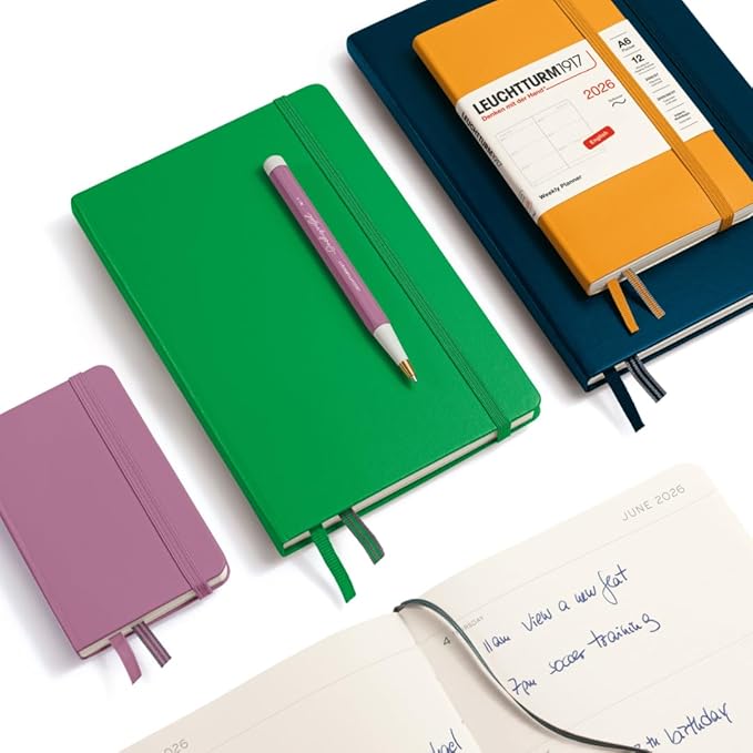 LEUCHTTURM1917 - Weekly Planner 2026, Softcover, Pocket (A6), Forest Green (Jan 1 - Dec 31, 2026)