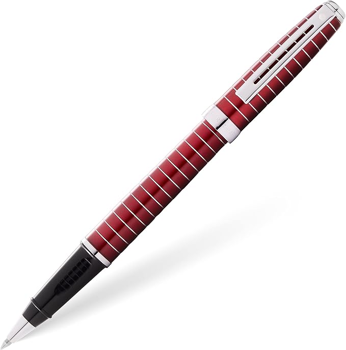 Sheaffer Prelude Merlot Lacquer w/Horizontal Line Engraving Rollerball Pen