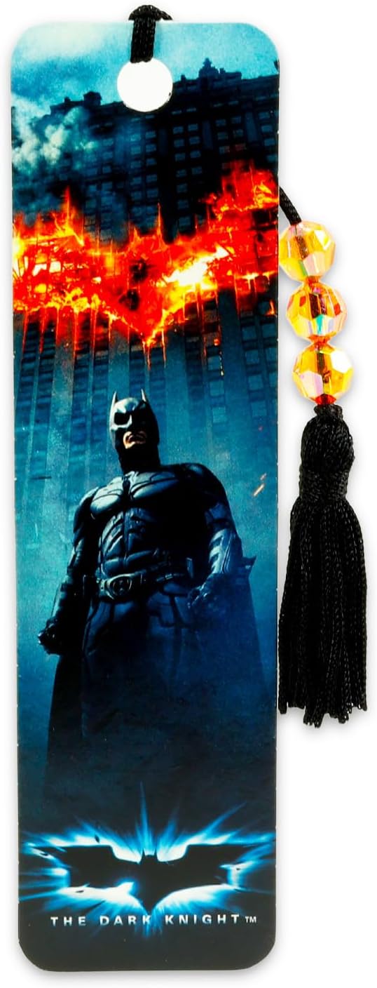Batman Bookmark Set - Bundle of 4 Dark Knight Bookmarks Featuring Batman and Joker | Dark Knight Party Supplies for Boys Girls Kids Men Women