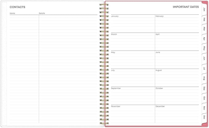 Blue Sky 2027 Weekly and Monthly Planner Calendar, January 2027 - December 2027, 8.5" x 11", Flexible Cover, Laminated Tabs, Durable Twin Wire Binding, Storage Pocket, Fly By