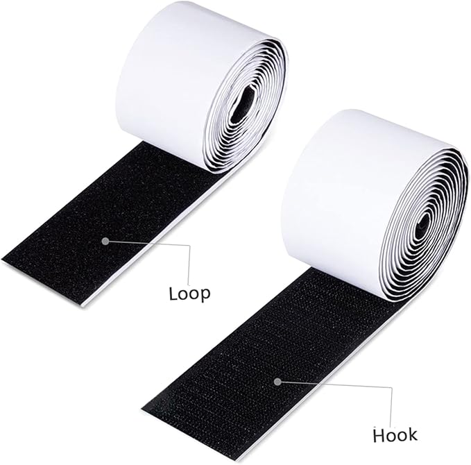 LiebeWH Pedalboard Pedal Mounting Adhesive Tape Stronger Bond for Guitar Pedals Black for Hook Loop with Mushroom Shaped Posts