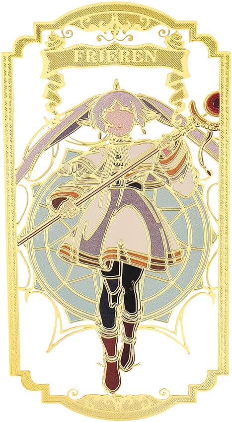Anime Frieren: Beyond Journey's End Bookmark Stainless Steel Manga Fans Cartoon Fashion Student Scholar Learning Gift (Frieren)