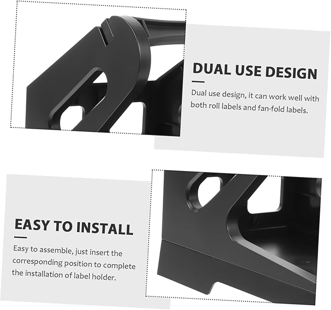 NUOBESTY 1pc External Label Roll Holder Label Paper Stand for Thermal Printers Easy to Assemble Rack for Fan-fold Suitable for Offices Stores and Factories