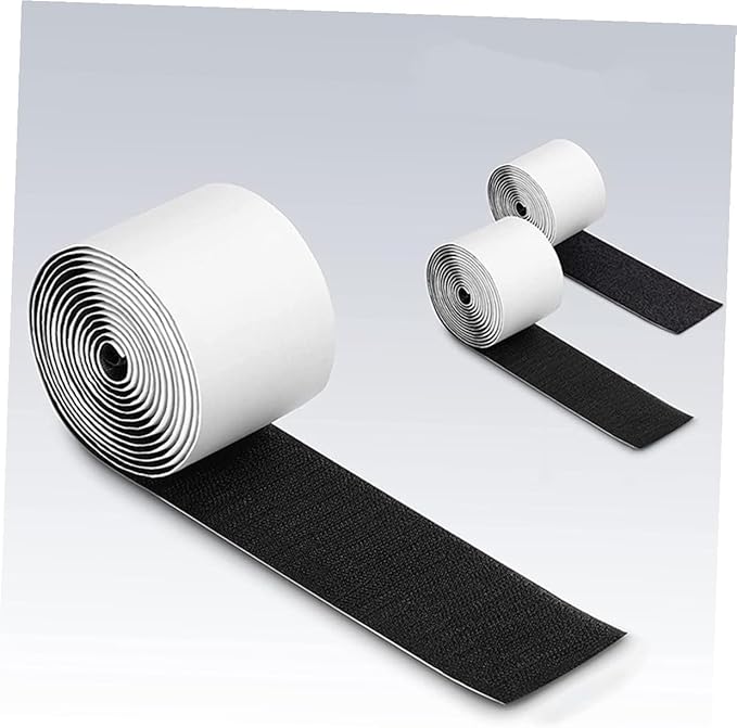 2rolls Guitar Pedal Mounting Tape Hook and Double-sided Adhesive for Pedal Board Flexible for Guitar Setup