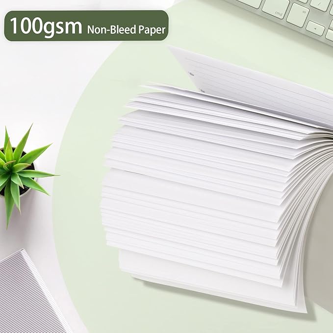 Planner Inserts for A6 Binder - Budget Planner Journals Notebook, 6 Ring Loose Leaf Lined Paper with Binder Dividers, 240 Pages (White Paper)