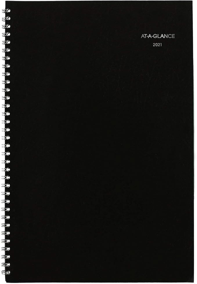 2021 Monthly Planner by AT-A-GLANCE, 8" x 12", Large, DayMinder, Black (SK20021)