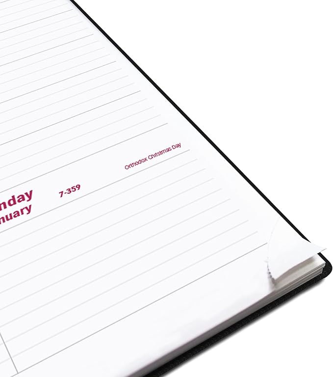 Brownline® 2026 DuraFlex Weekly Planner, Appointment Book, 12 Months, January to December, Twin-Wire Binding, 11" x 8.5", Black (CB950V.BLK-26)